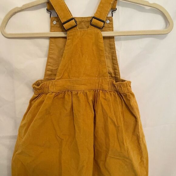 Kids Mustard Overalls - Picture 3 of 4